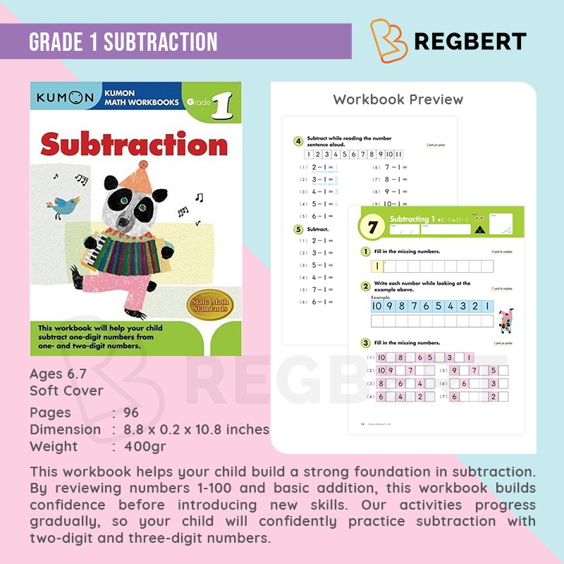 KUMON Grade 1 Subtraction