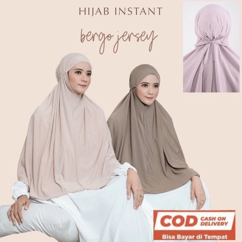 bergo Jersey XL /jilbab non pet /JUMBO JERSEY NON PET
