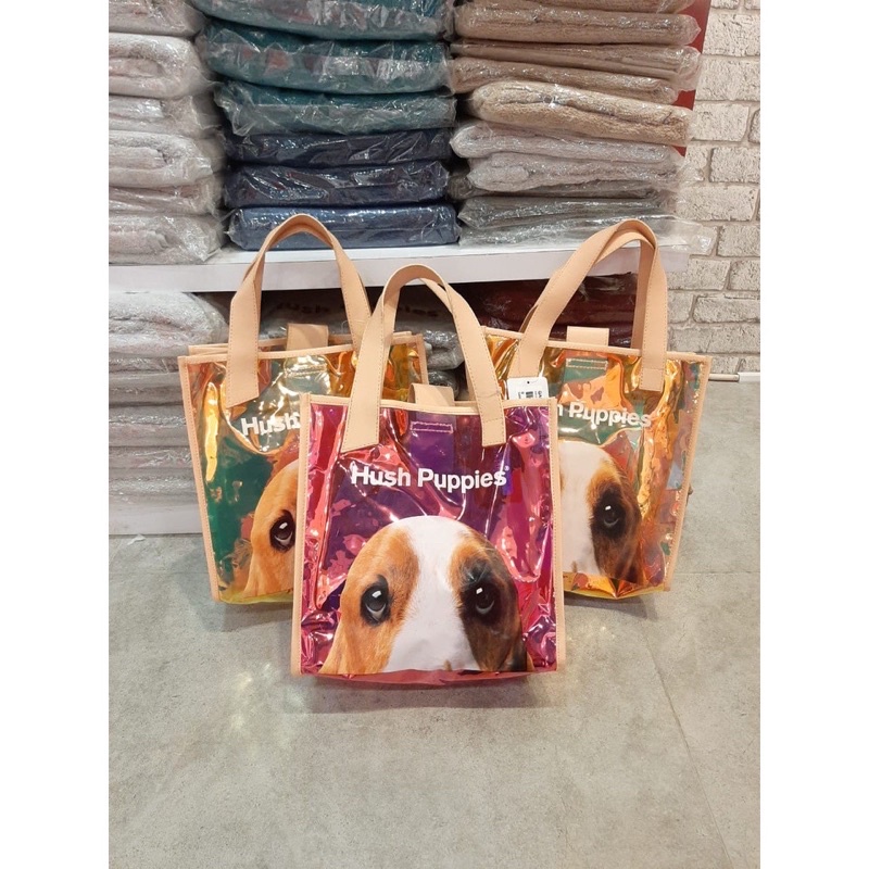 Hush Puppies Mika Mirror Tote Bag (S) In Pink yellow
