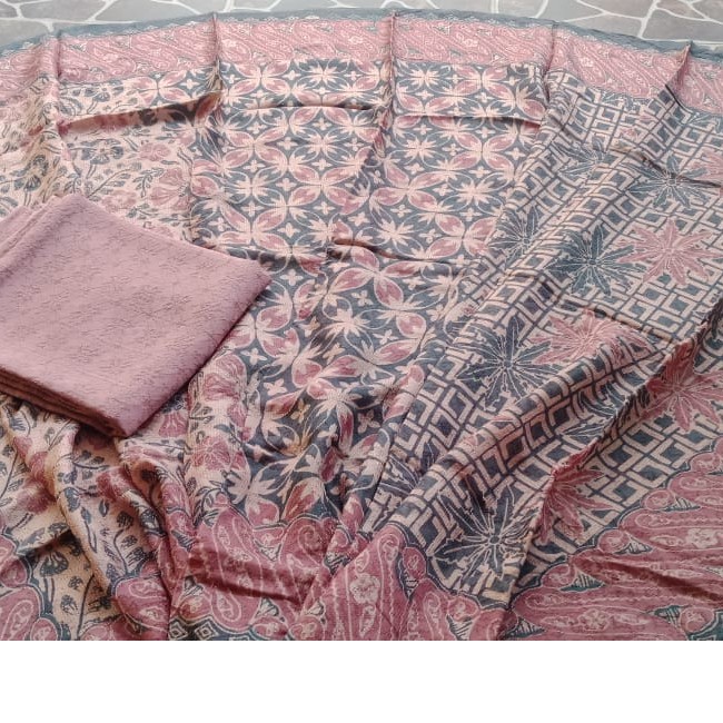KAIN BATIK VISCOSE 3 DIMENSI MIX POLOS