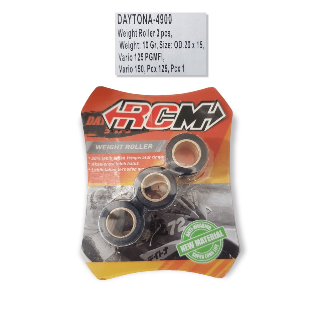 HARGA 1 SET PER 3 BIJI ROLLER ROLER 4900 10GRAM 10 GRAM 10GR 10 GR HONDA ADV VARIO FI 125 150 PCX VESPA PIAGGIO MATIC INJECTION 125 CC LX S 1 2 3 V GET SPRINT PRIMAVERA ORI ORIGINAL DAYTONA ASLI