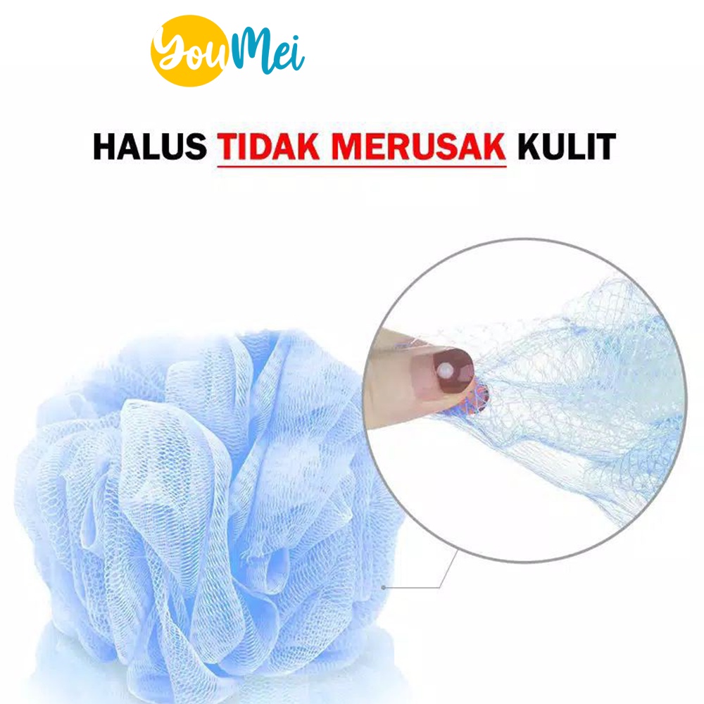 Spon Mandi SINGLE WARNA 55 Gram / Bath Sponge / Sponge Mandi - 1078