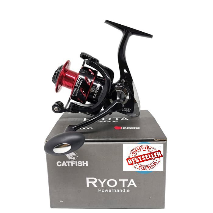 REEL {FUGU} POWER HANDLE CATFISH RYOTA 1000 - 6000 KUAT 12 BEARINGS TERMURAH
