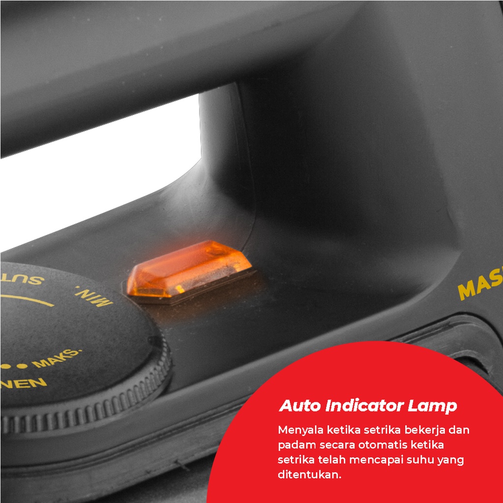 Maspion Setrika Listrik / Gosokan Baju - EX1010 BlackBerry