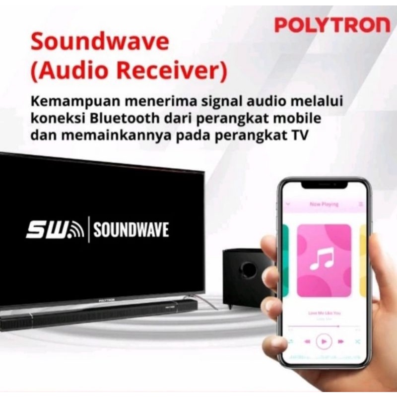 TV POLYTRON 50 Inch CINEMAX SOUNDBAR DIGITAL PLD-50BV8758 ( MEDAN )