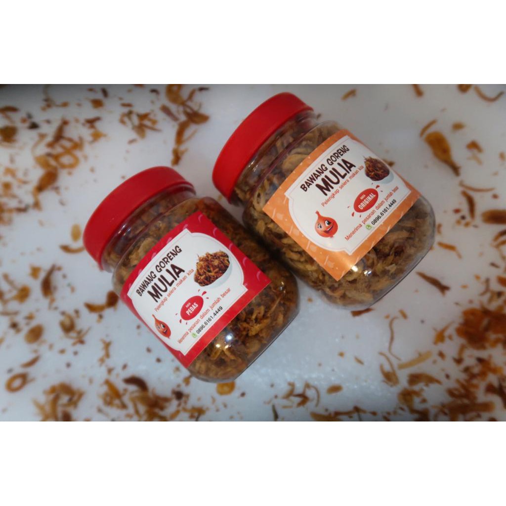 

BAWANG GORENG MULIA RASA PEDAS 50 Gram ASLI BREBES MURAH DAN RENYAH