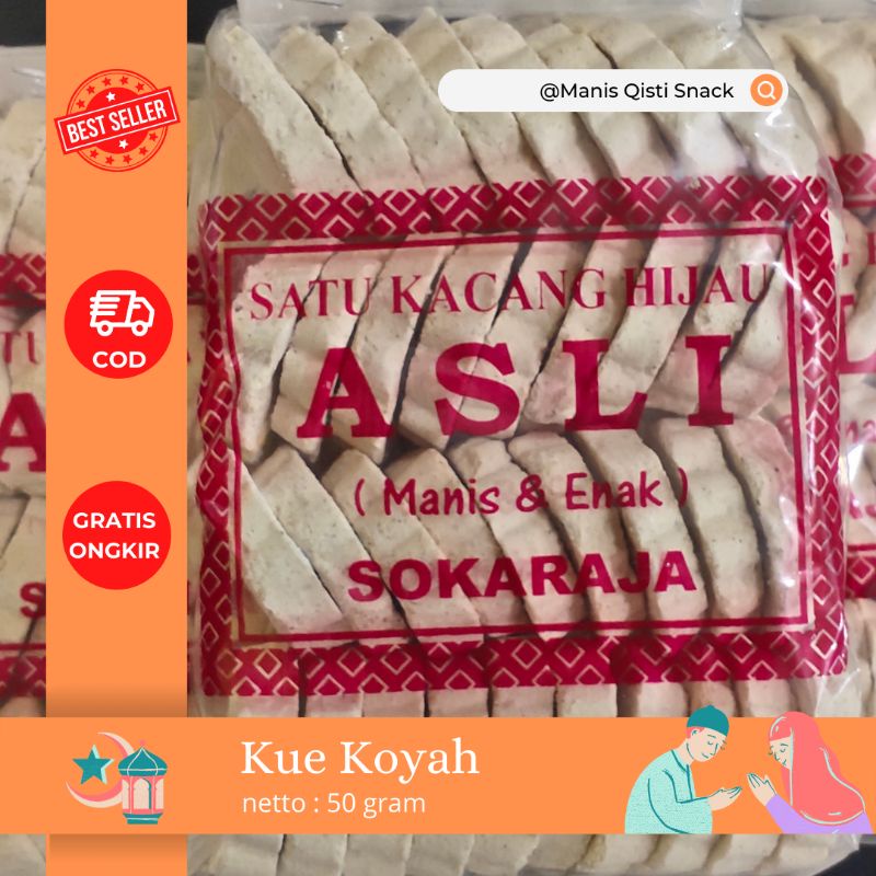 

KOYAH ORIGINAL KACANG HIJAU KHAS SOKARAJA CEMILAN LEBARAN