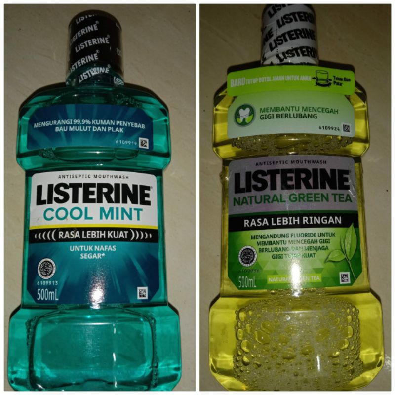 listerin coolmint/green tea 500ml