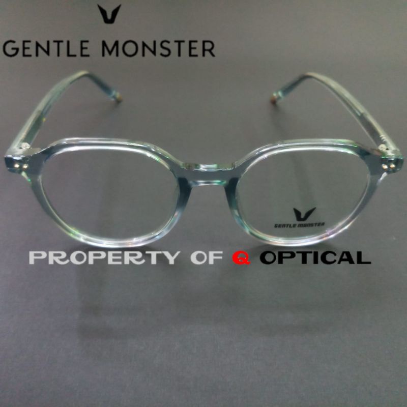 Kacamata Frame Pria Dan Wanita Gentle Monster G2816-C2 Blue Transparant Model Elegan