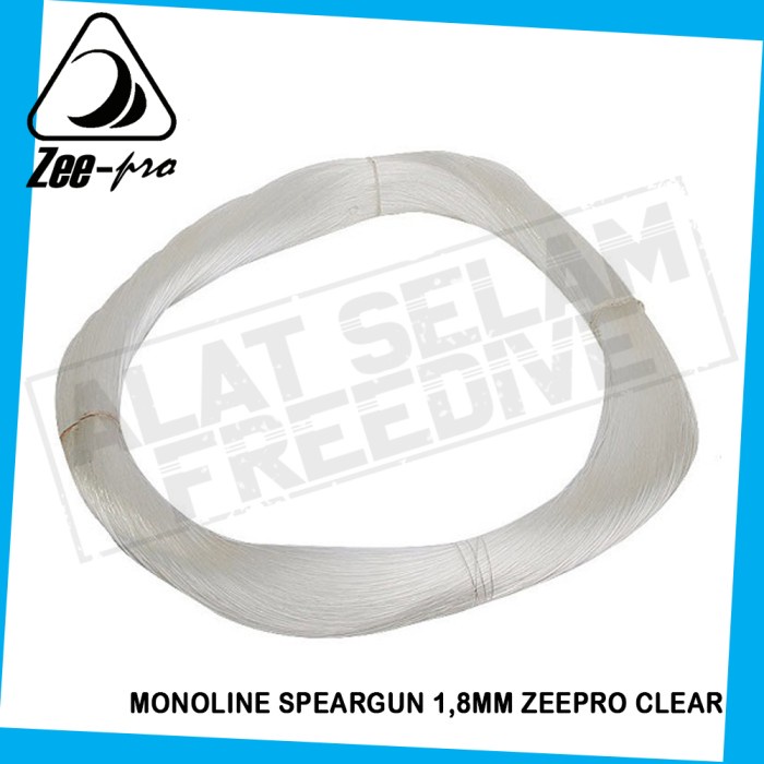 Monoline Speargun Spearfishing Tali Shaft Senar Ster Panah Ikan 1,8Mm