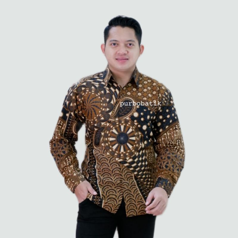 KEMEJA BATIK PRIA LENGAN PANJANG REGULER CAKRA