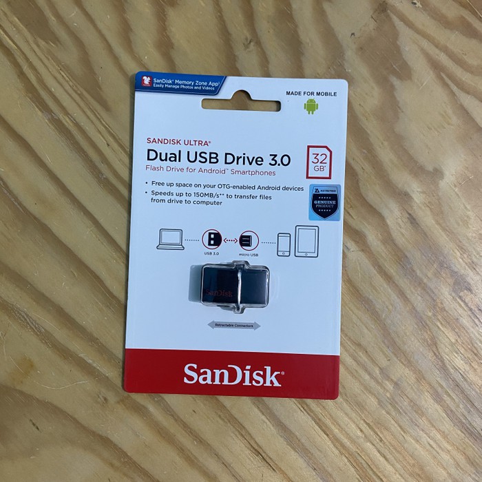 SanDisk OTG 32GB m3.0 USB 3.0 Ultra Dual USB Drive