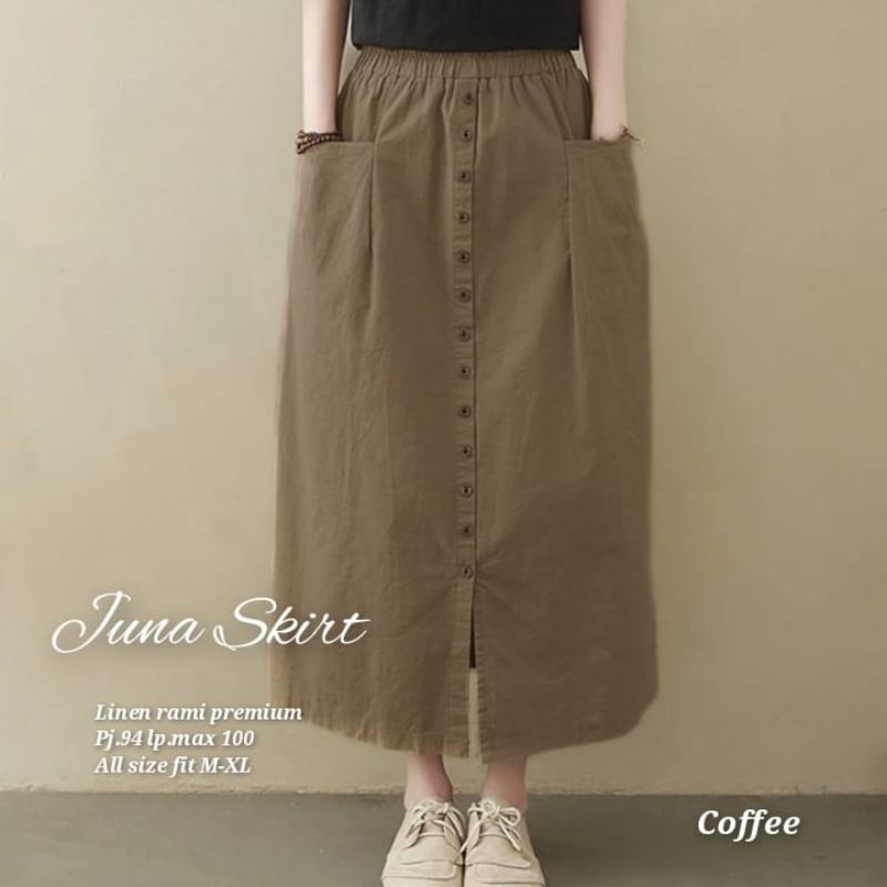 JUNNA SKIRT ROK WANITA TERBARU