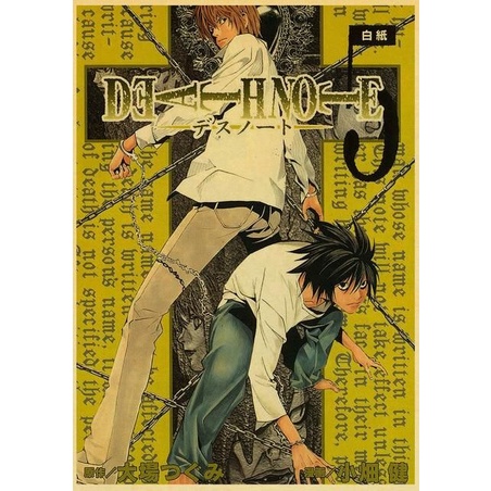 POSTER ANIME DEATH NOTE (BISA CUSTOM GAMBAR)