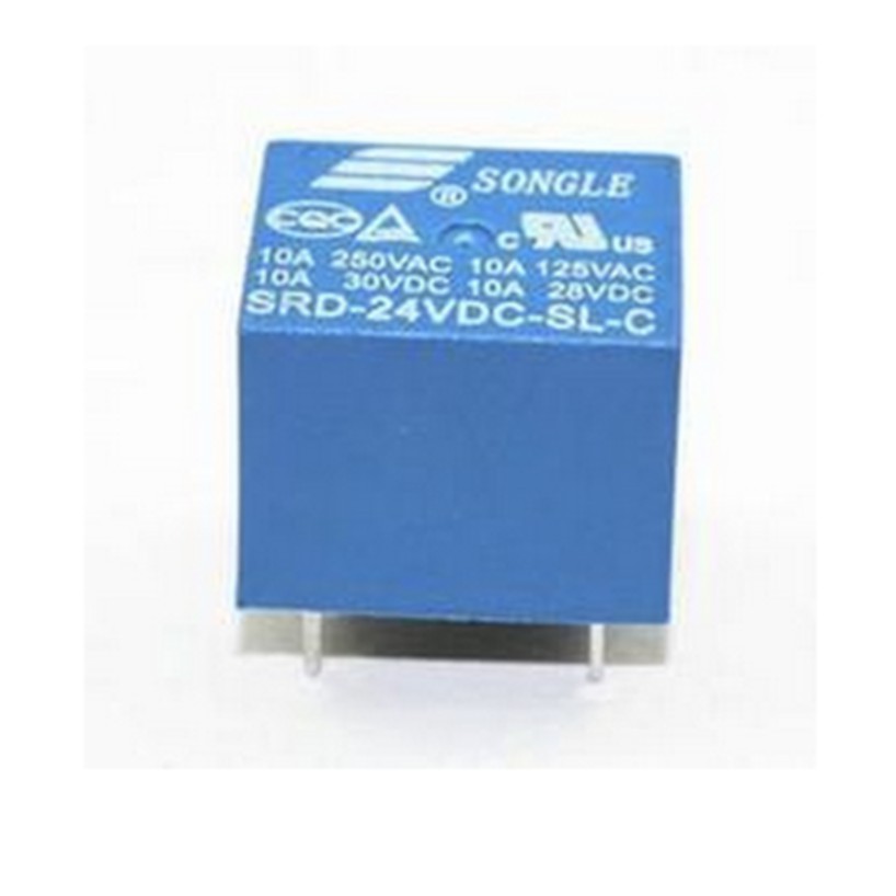 SONGLE Brand mark Relay 24V 24 Volt SRD-24VDC-SL-A 10A 250V AC 5p 5pin