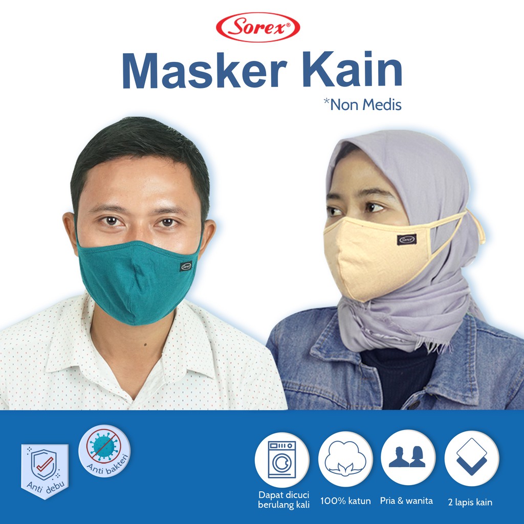 MASKER KAIN NON MEDIS 11 &amp; 12 SOREX OBRAL