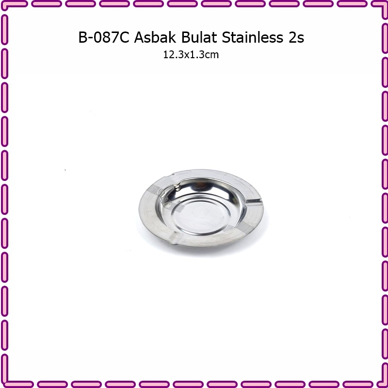 Asbak/Tempat Puntung Rokok Stainless 2s