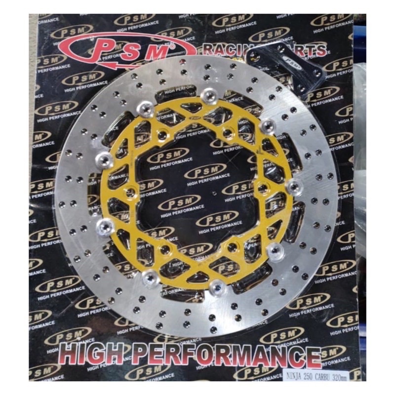 Disc Piringan Cakram depan PSM 320mm Floating Besi kawasaki ninja 150 RR & Ninja250