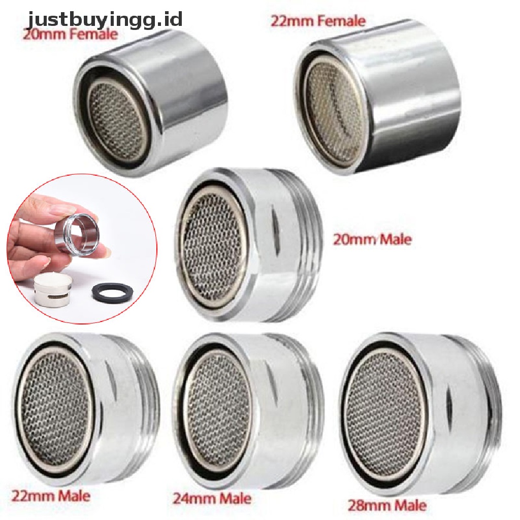 [justbuyingg.id] Water Saving Tap Aerator Faucet Male Female Nozzle Spout End Diffuser Filter ID