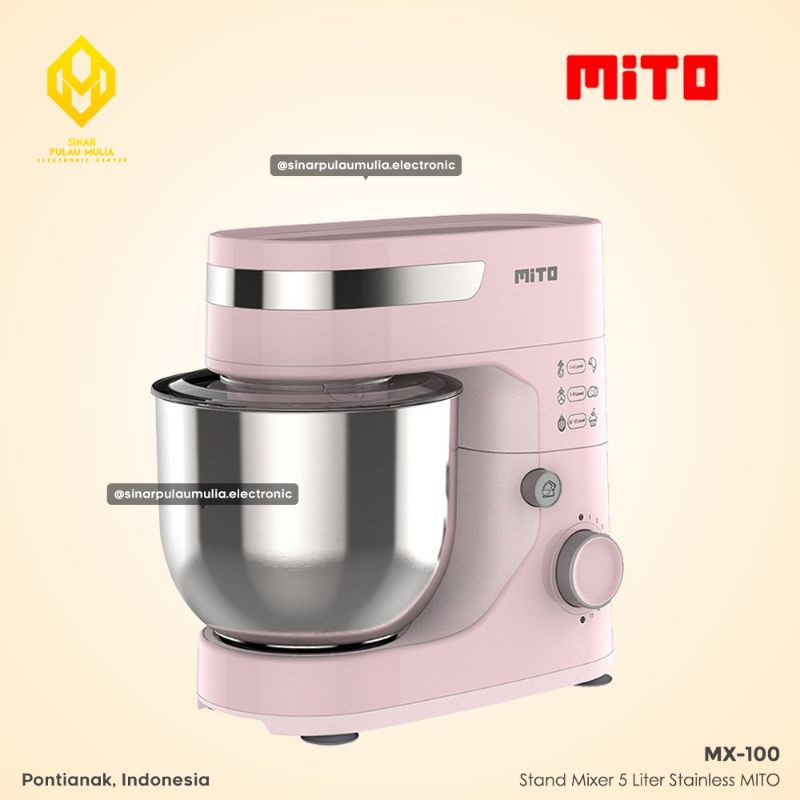 Jual Mito Stand Mixer Standmixer Mitochiba Mixer Com 5 Liter [Stainless