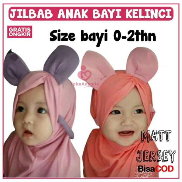 JILBAB ANAK / JILBAB ANAK BAYI KELINCI / JILBAB ANAK ANAK / JILBAB ANAK PEREMPUAN