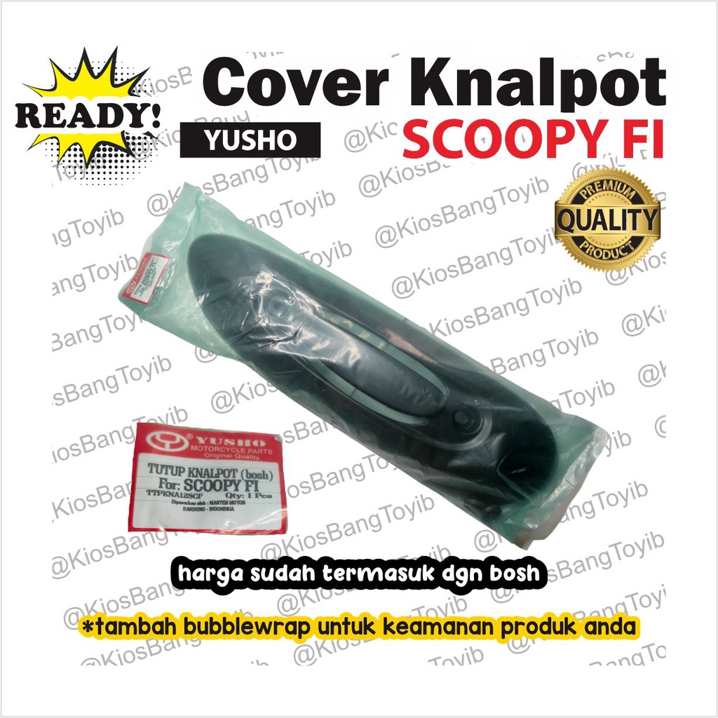 Tutup Cover Tameng Pelindung Knalpot Honda SCOOPY FI (yusho)