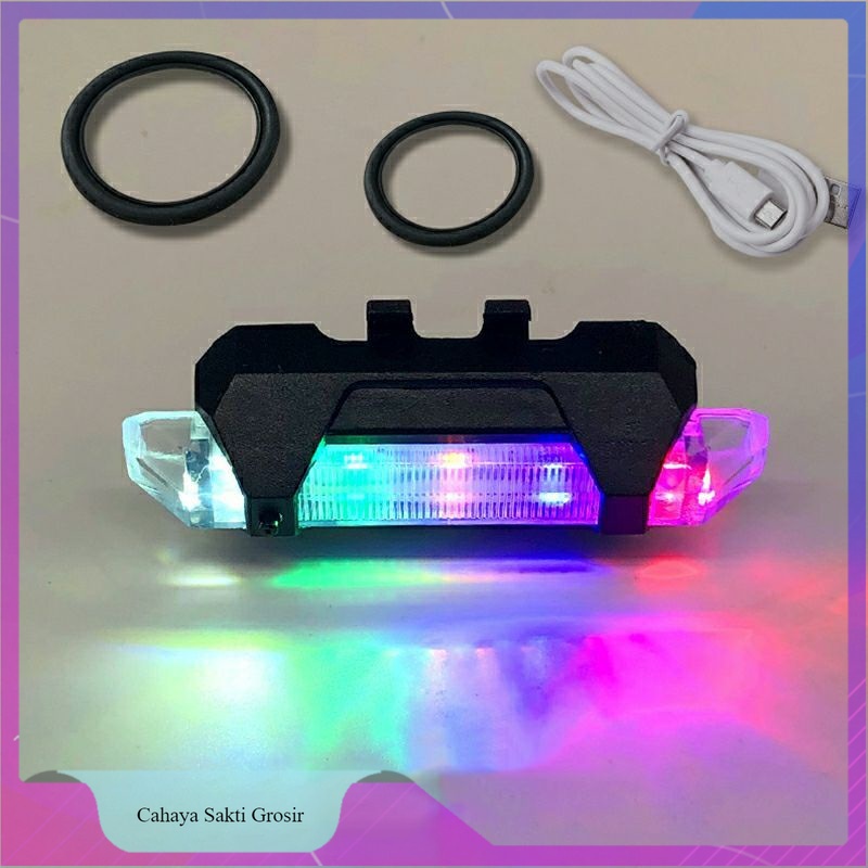 Lampu Sepeda warna warni/ Lampu Layang-layang/Lampu Belakang Sepeda