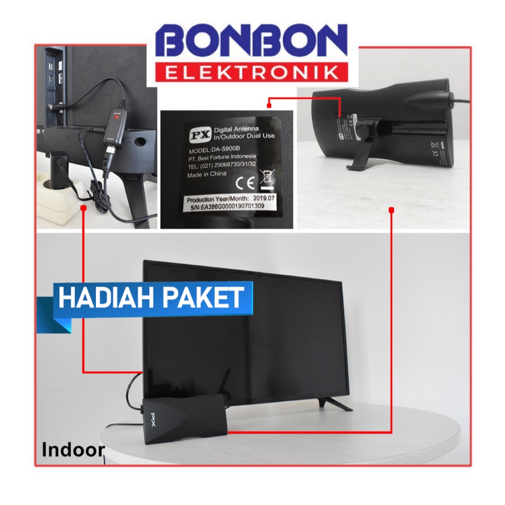 Bundling Sharp Set Top Box STB-DD001i + Antena Digital PX DA-5900B