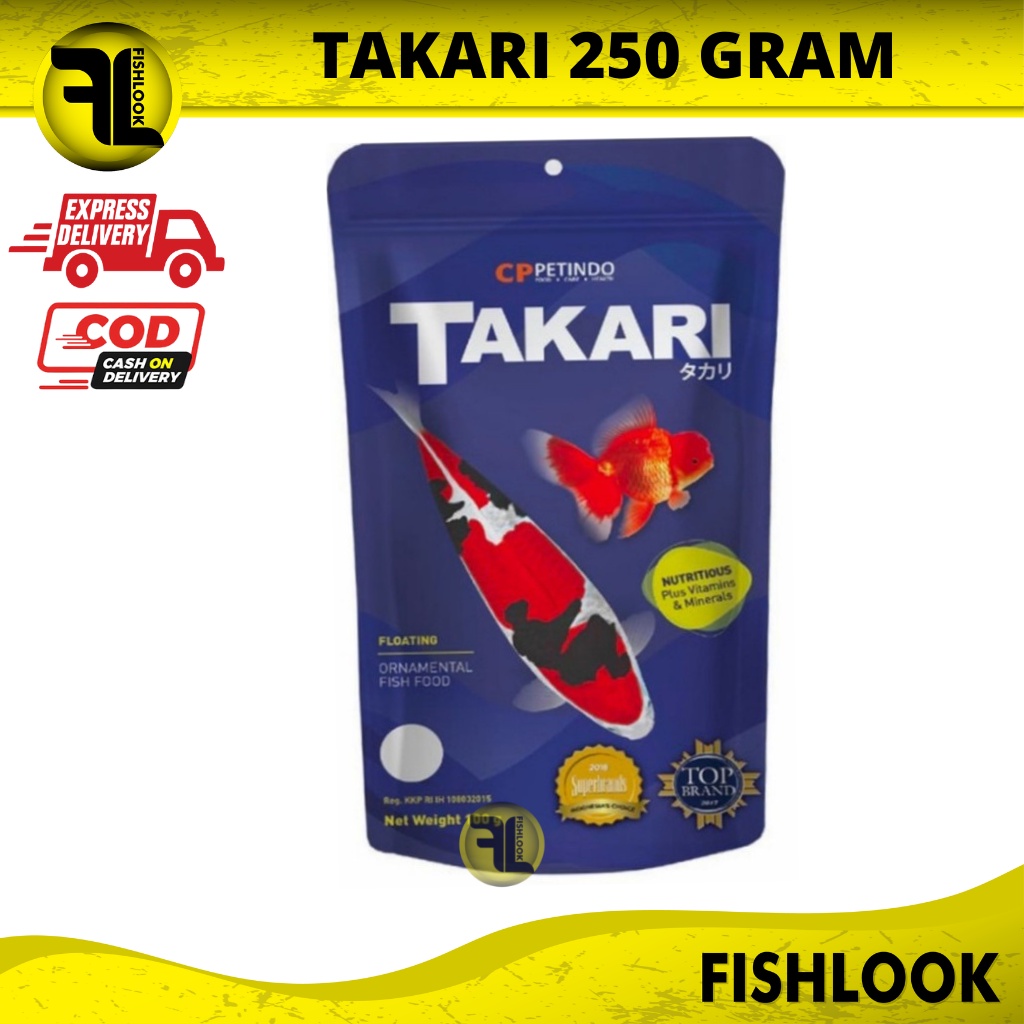 Pelet Takari 250GR 250 gr Makanan Pakan Ikan Hias Fish Food