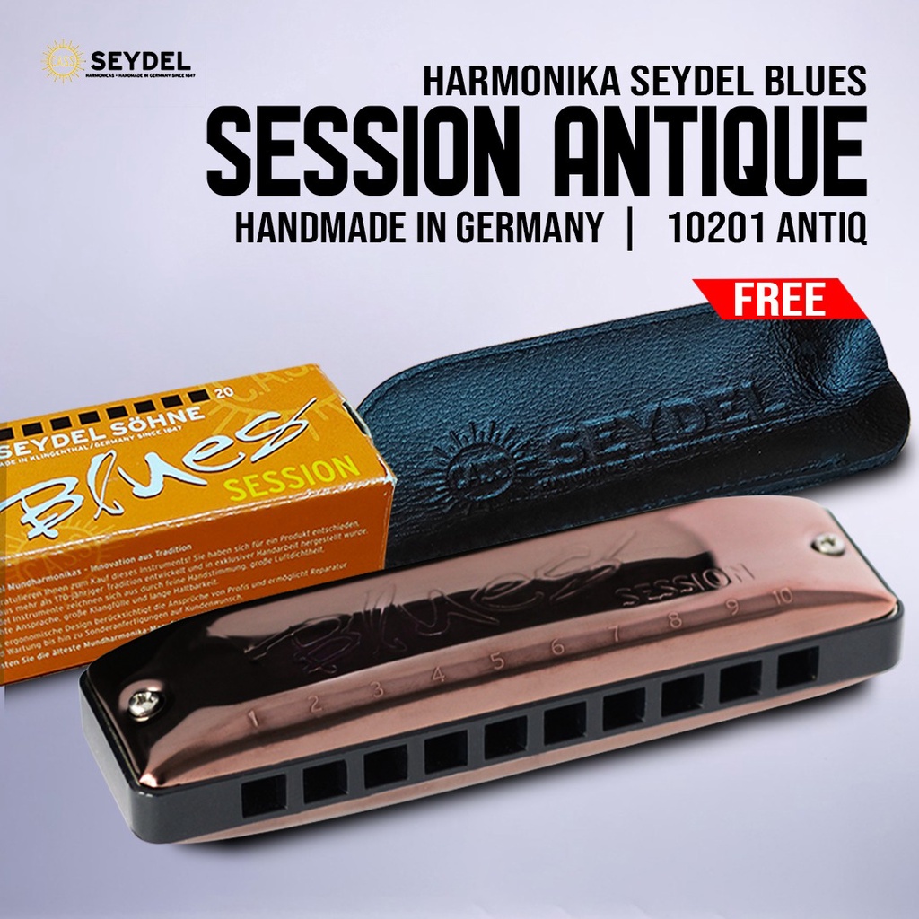 Harmonica Harmonika Seydel Blues Session Antique 10201