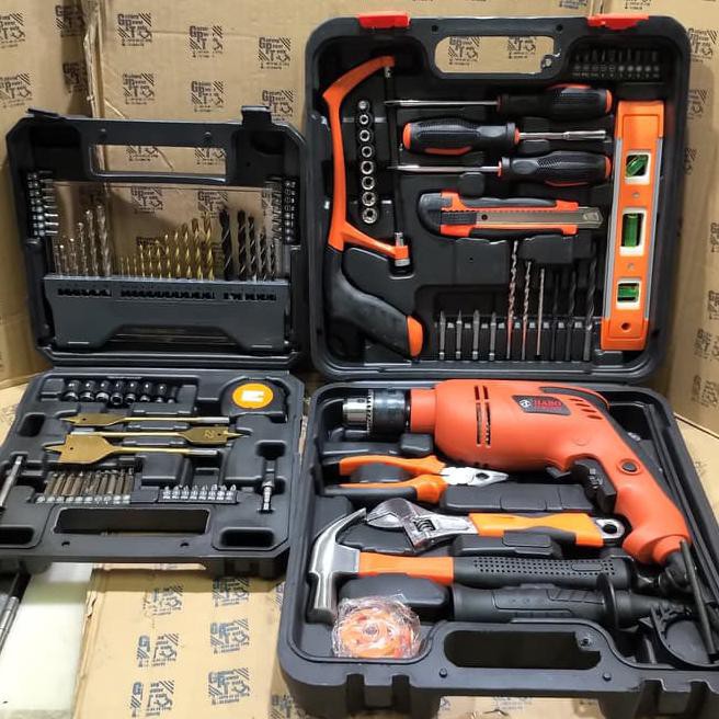 Paket Mesin Bor Tangan Tool Kit Tool box Tool Set Mata Bor 70pc