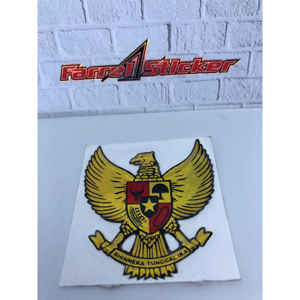 stiker timbul garuda 7x7