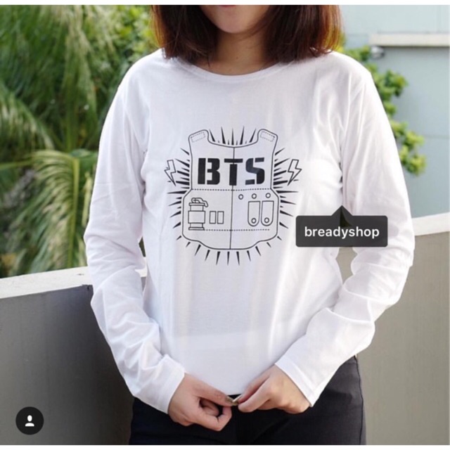T Shirt Tumblr Tee Kaos Wanita Lengan Panjang BTS T Shirt Tumblr Tee Kaos Wanita Lengan Panjang BTS