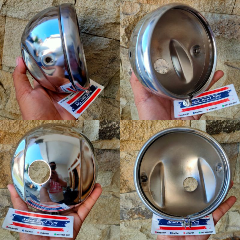 batok cb125 pres batok lampu cb125 crom pres kualitas bagus pres A list rapet