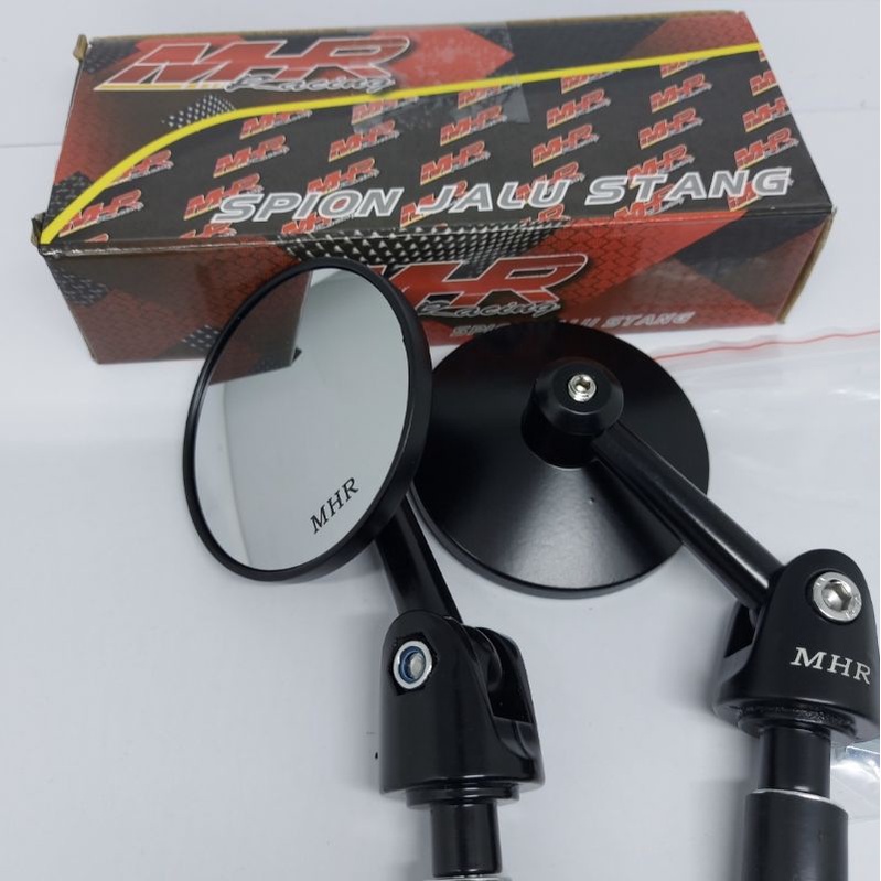 Spion jalu bar end MHR kaca bulat cembung