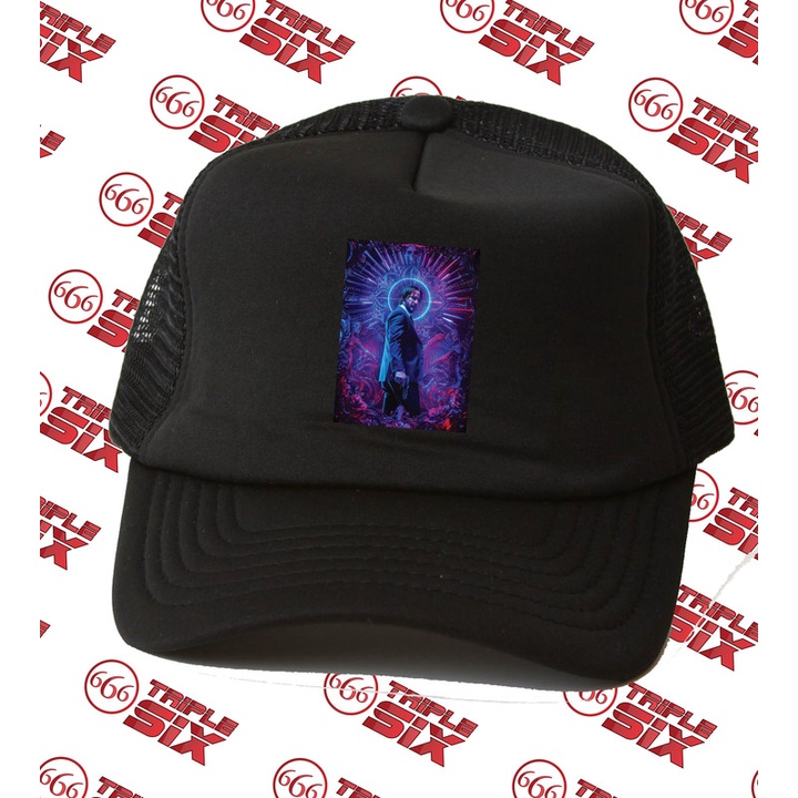 Topi Trucker John Wick Poster 3D