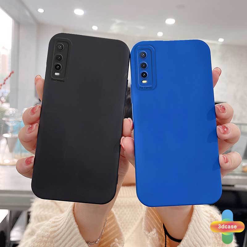 Casing VIVO Y20 Y12S Y12 Y91C Y21 2021 Y30 Y21S Y20S Y12i Y15S Y91 Y30i Y93 Y95 Y15 Y17 Y53 Y50 Y53S Y51 2020 Y51A Y15A Y10 Y76S Y76 Y33S Y1S Y11 Y31 Y20i Y91i Y90 Y51S Y12A Klein Blue Soft Silicone mobile Phone case