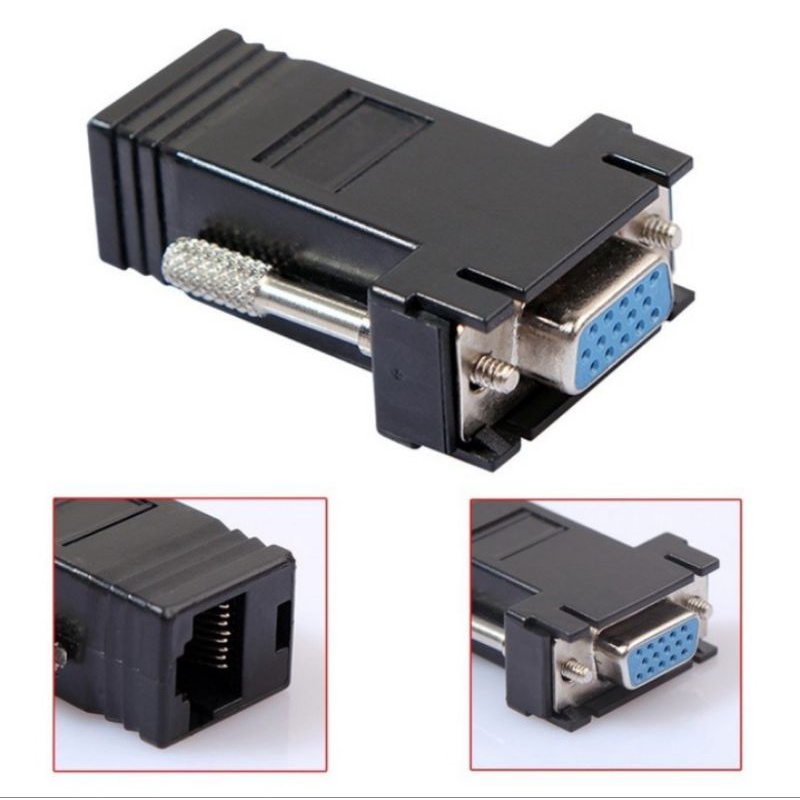 VGA Extender Female To LAN CAT5 CAT6 RJ45 1pc