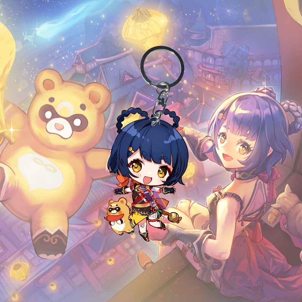Gantungan Kunci Xianling Genshin Impact Game Ganci Anime