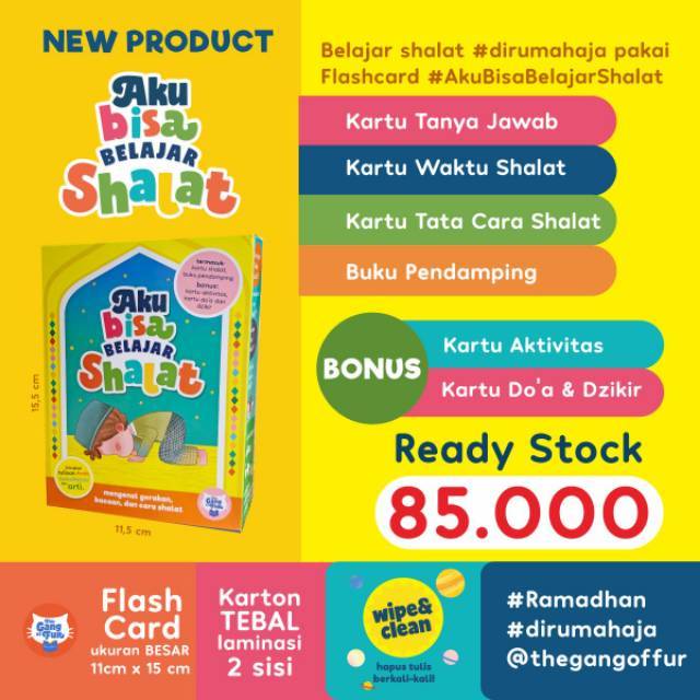 Flash Card Aku Bisa Belajar Shalat