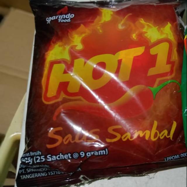 

Saus Sambal isi 25sachet HOT 1