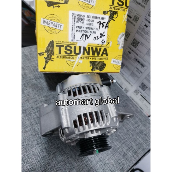 alternator dinamo cas suzuki apv futura injeksi 75 ampere