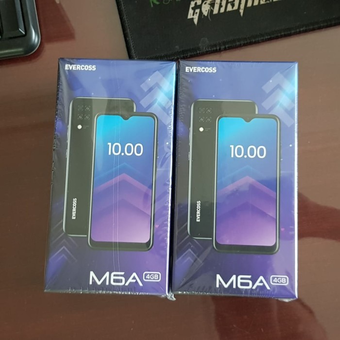 Evercoss M6A 4/32 Ram 4GB Rom 32GB - Baru - Garansi Resmi - Hitam - Hijau