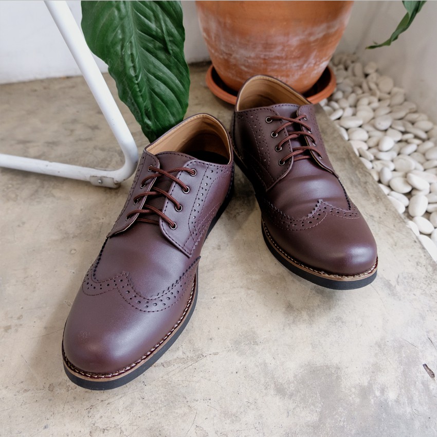 ALPHA BROWN |ManNeedMe x Lvnatica| Sepatu Vintage Pria | Pantofel Pria