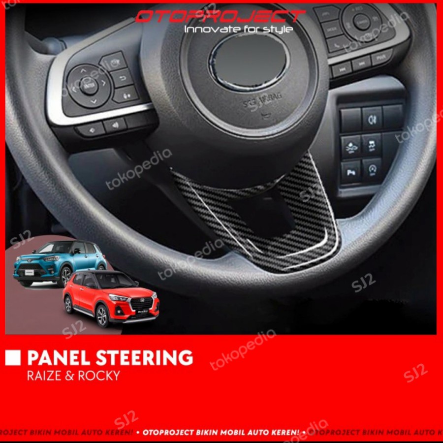 PANEL STEERING CARBON RAIZE ROCKY