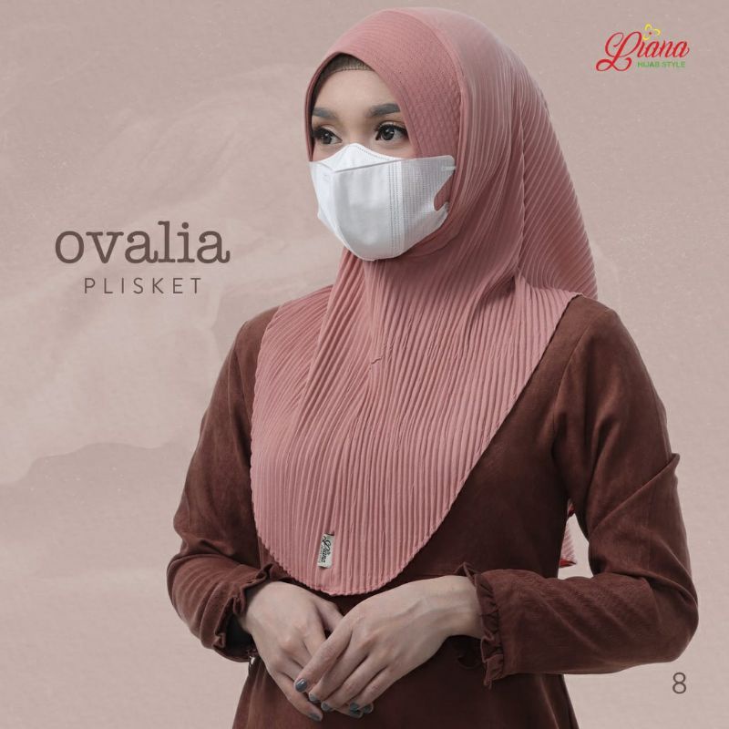 Jilbab/Hijab Instan OVALIA PLISKET Ori LIANA