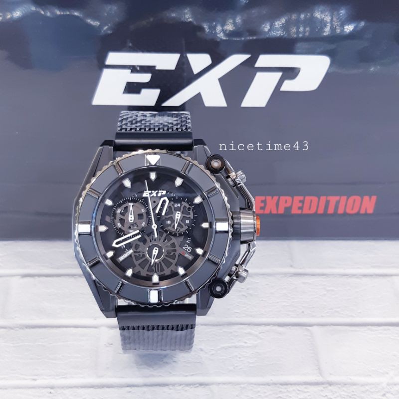 jam tangan pria EXP expedition e3009m sport black