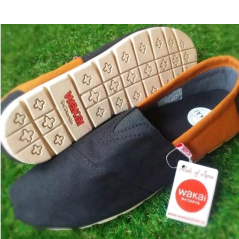 (COD) SEPATU WAKAI SLIP ON PRIA & WANITA Sepatu wakai motif rajut PREMIUM grade ori [ PART 3 ] sepat