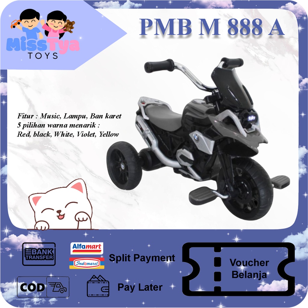 Mainan Anak Sepeda Roda Tiga PMB M 888 A Sepeda Goes PMB M888