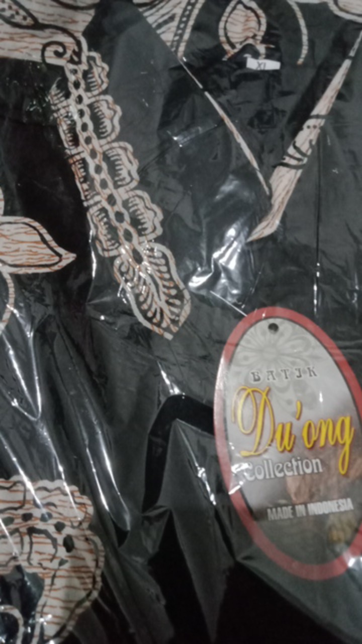 Original Abadi Batik Hem Kemeja Batik Hitam Manis Sogan Halus Lengan Pendek Best Seller